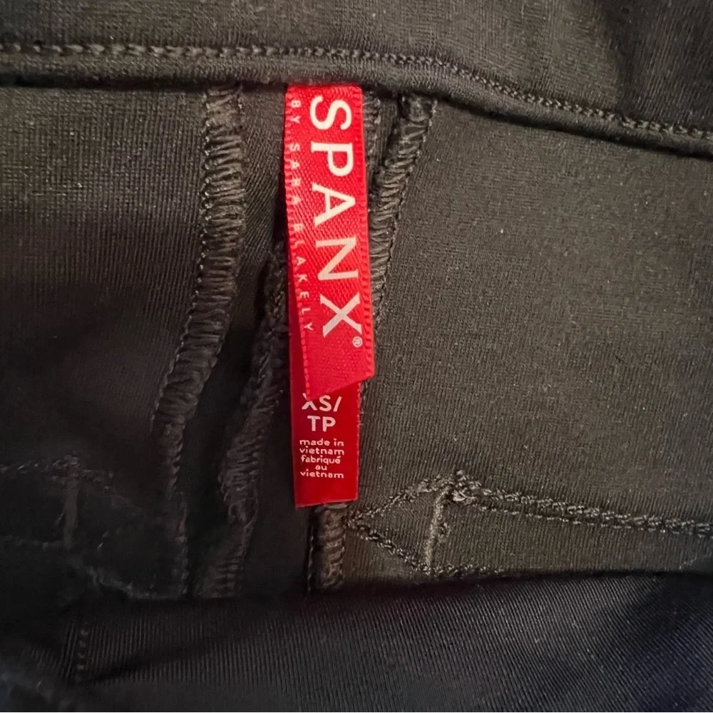 Spanx The Perfect Pant Ankle Slant Pocket Backseam Skinny Black size XS